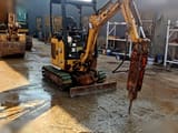 2020 Caterpillar 301.7CR mini excavator, front three-quarter view