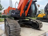 2022 Hitachi ZX350 crawler excavator, rear three-quarter view
