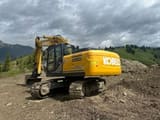 2021 Kobelco SK210LC-11 crawler excavator, rear three-quarter view