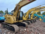 2021 Caterpillar 313C crawler excavator, rear three-quarter view