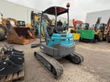 2021 Messersi M38-U mini excavator, rear three-quarter view