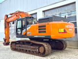 2021 Hitachi ZX350LCN-7 crawler excavator, rear three-quarter view