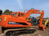 2025 Doosan DH150LC-7 crawler excavator, rear three-quarter view