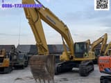 2021 Komatsu PC400 crawler excavator, front three-quarter view