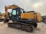 2016 Hyundai Robex 210LC-7 crawler excavator, rear three-quarter view