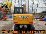 2023 Sany SY75 mini excavator, rear view