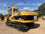 2018 Caterpillar 325C crawler excavator, rear three-quarter view