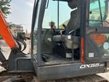 2018 Doosan DX55-9C mini excavator side view