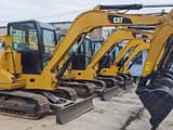 2016 Caterpillar 306D crawler excavator, side profile view