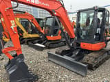 2023 Kubota KX163 mini excavator, front three-quarter view
