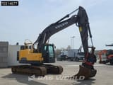2015 Volvo ECR235EL crawler excavator, rear three-quarter view