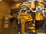 2020 Caterpillar 329D engine compartment detail