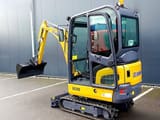 2025 XCMG XE20E mini excavator, rear three-quarter view