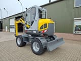 2015 Wacker Neuson 6503-2 wheel excavator, rear three-quarter view