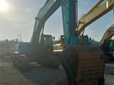 2023 Kobelco SK330D crawler excavator, front three-quarter view