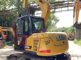 2022 Sany SY75C Pro mini excavator, rear three-quarter view