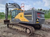 2017 Volvo EC300EL crawler excavator, rear three-quarter view