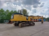 2016 Caterpillar 352F crawler excavator, rear three-quarter view
