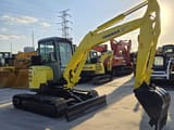2022 Yanmar VIO55 mini excavator, side view