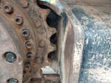 2019 Caterpillar 323 crawler excavator drive sprocket detail