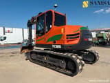 2021 Schaeff TC 125 crawler excavator, rear three-quarter view