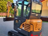 2022 CASE CX19C mini excavator, rear three-quarter view