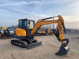 2025 Captok CK40 mini excavator, side view