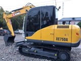 2023 XCMG XE75DA mini excavator, side view