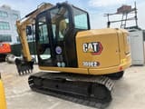 2020 Caterpillar 308E2 mini excavator, rear three-quarter view