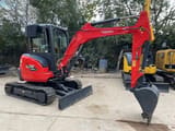2022 Kubota U35 mini excavator, side view
