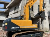 2022 Hyundai 220LC-9S crawler excavator, rear three-quarter view
