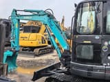 2022 Kobelco SK55SR mini excavator, side view