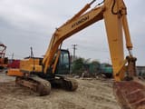 2022 Hyundai R225LC-7 crawler excavator, side view