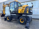 2020 JCB JS145W wheel excavator, side view