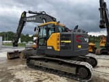 2017 Volvo ECR235EL crawler excavator, rear three-quarter view