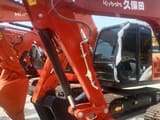 2022 Kubota U55 mini excavator boom and cab view
