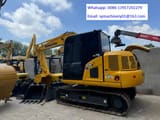 2025 Komatsu PC70 mini excavator, rear three-quarter view