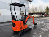 2026 Kima KME10 mini excavator, rear three-quarter view