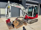 2016 Takeuchi TB240 mini excavator, side view