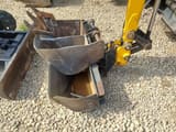2022 JCB 19C Mini Excavator bucket attachment detail