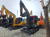 2022 Volvo EC60D mini excavator, front three-quarter view