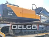 2026 Hyundai Robex 340L Smart crawler excavator, rear three-quarter view