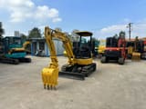 2022 Komatsu 20 mini excavator, front three-quarter view