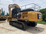 2023 Caterpillar 336D2 crawler excavator, rear three-quarter view