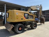 2016 Caterpillar M316F wheel excavator, rear three-quarter view