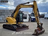 2008 Caterpillar 308C mini excavator, rear three-quarter view