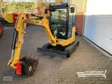 2021 Caterpillar 302CR mini excavator, front three-quarter view