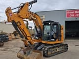 2016 CASE CX145DSR crawler excavator, front three-quarter view