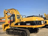 2020 Caterpillar 330CL crawler excavator, rear three-quarter view