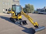 2023 Komatsu PC24MR-5 mini excavator, front three-quarter view